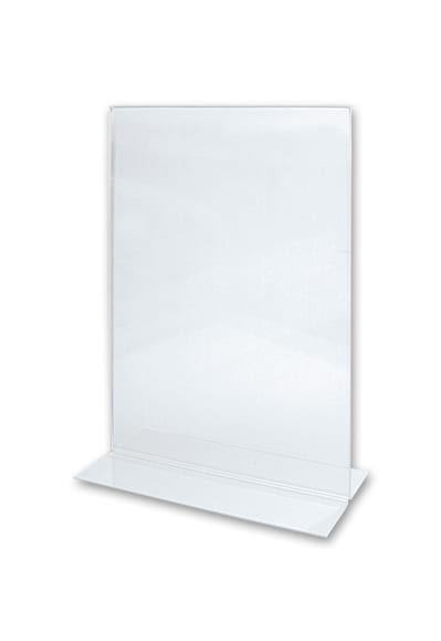 Tabletop Sign Holders  Clear Acrylic Sign Holder