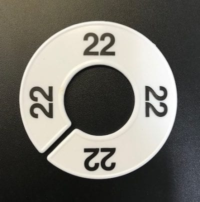 Clothing Rack Sizing Dividers for Retail Clothes Fixtures
